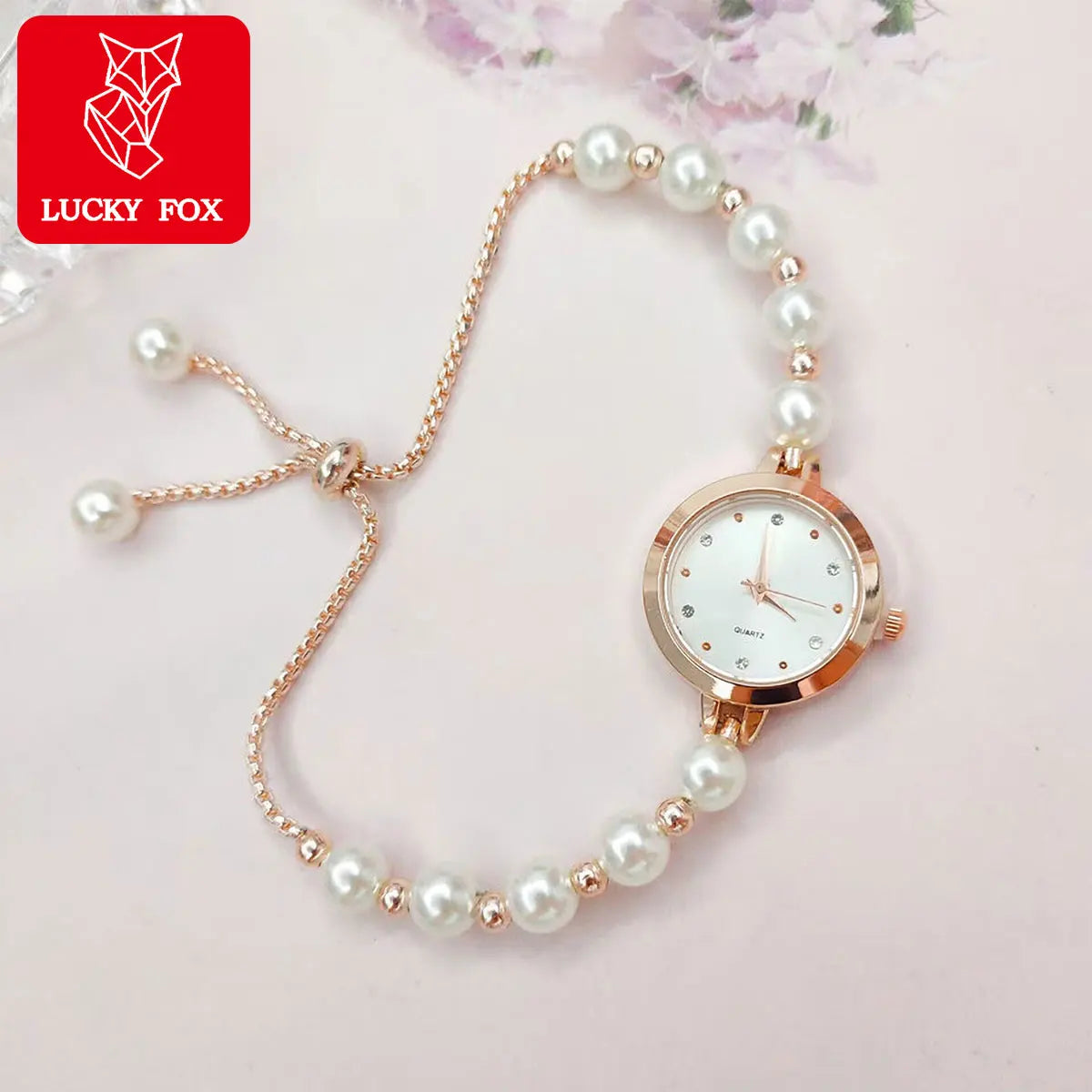Lucky Fox Minimalist Pearl Bracelet — Swuffy