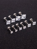 Simple Square Stainless Steel Stud — Swuffy