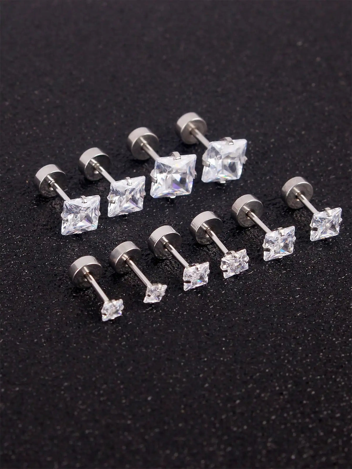 Simple Square Stainless Steel Stud — Swuffy