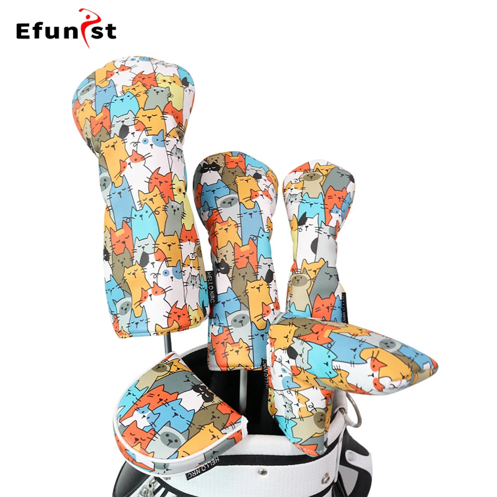 Golf Wood Covers Graffiti Cat — Swuffy