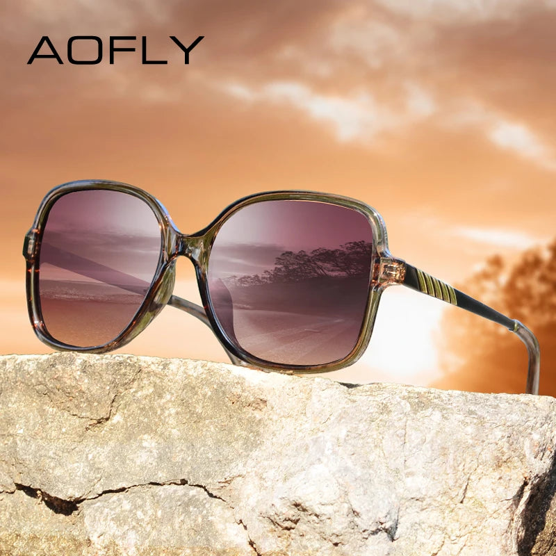 Retro Oversized Polarized Sunglasses — Swuffy