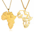 Dawapara Africa Map Contour Necklace — Swuffy