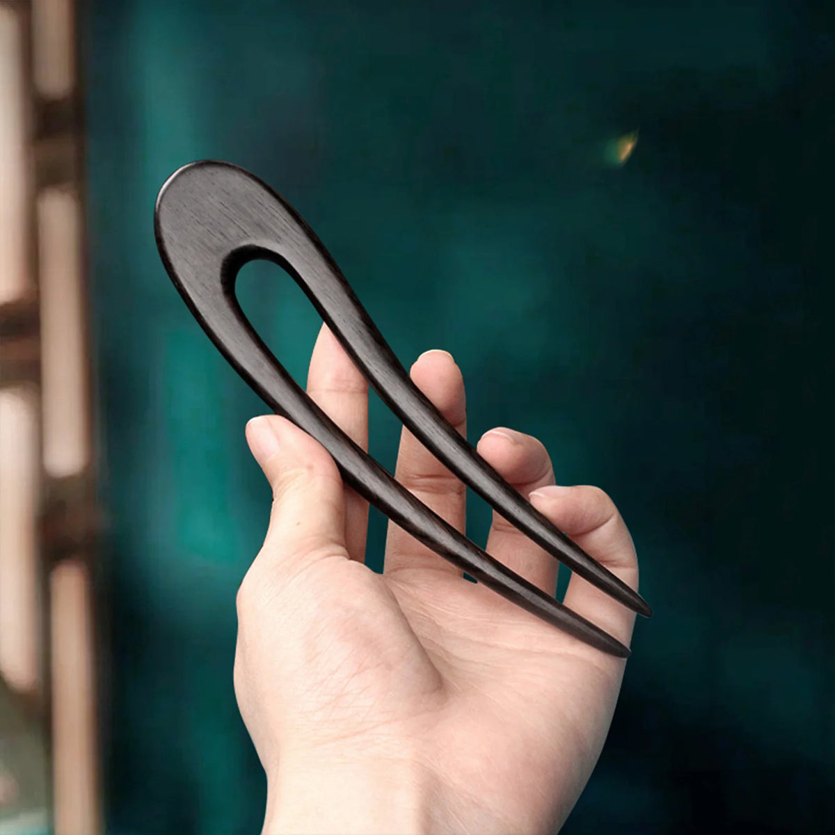 Handmade Wooden Hair Sticks Black — Swuffy