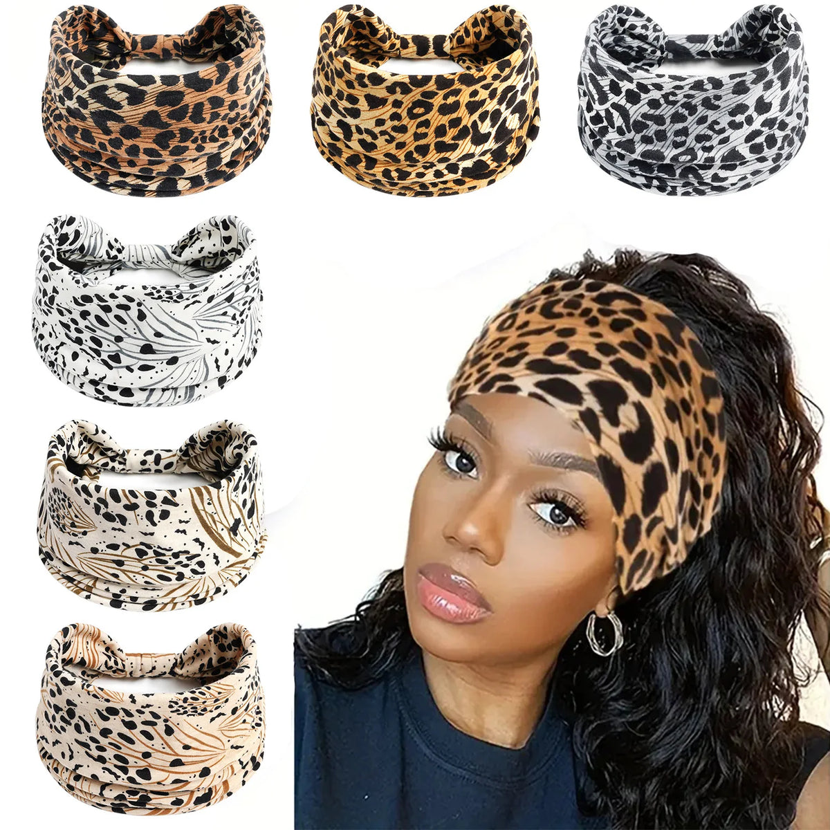 Wide Headbands Knotted Turban Headband — Swuffy