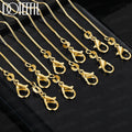 Doteffil Box Chain Necklace Gold — Swuffy