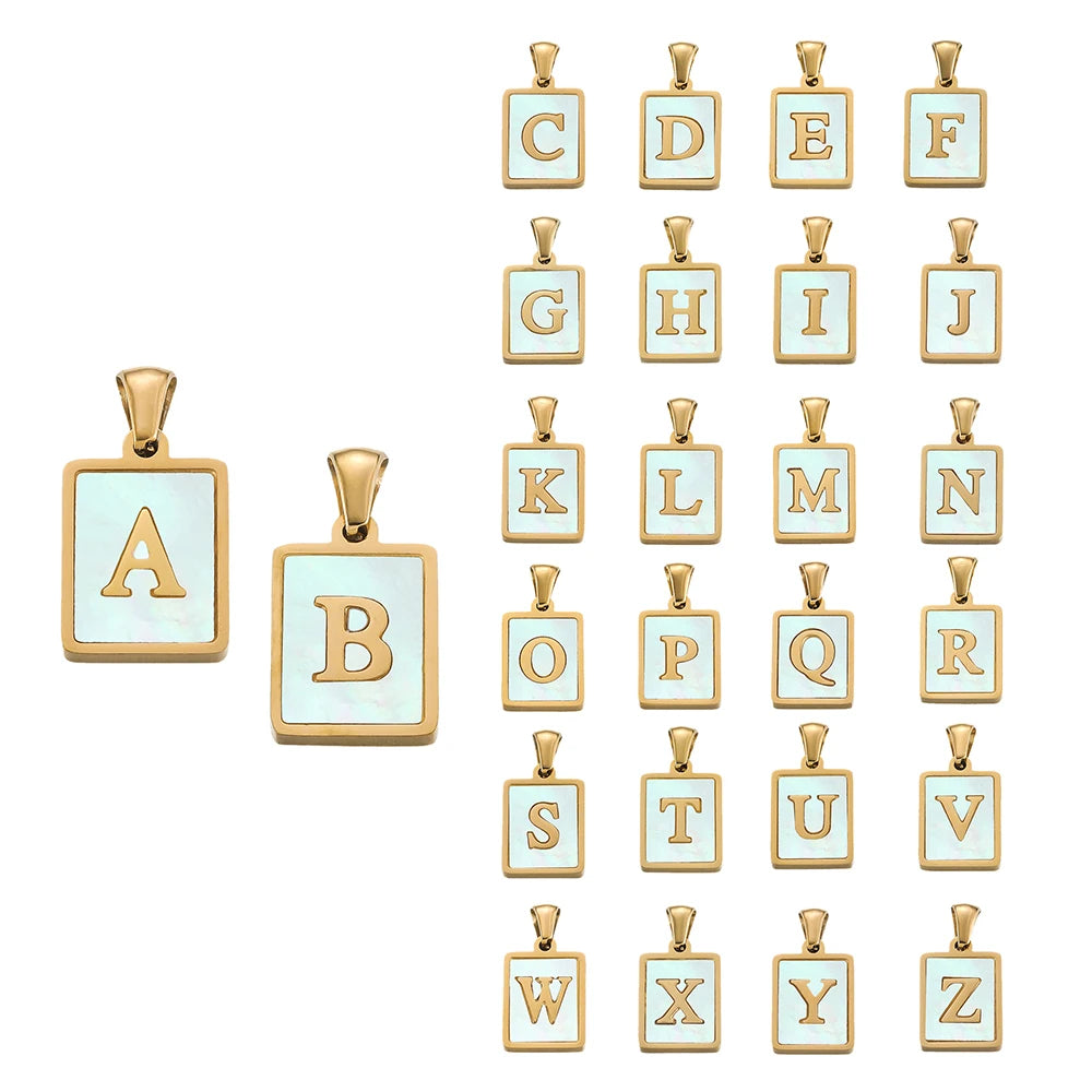 Stainless Steel Rectangle Shape Charms — Swuffy