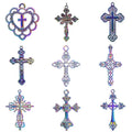 Cross Shaped Alloy Plated Pendant — Swuffy