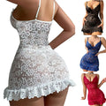 Delicate Lingerie Sexy Crotchless Nightdress — Swuffy