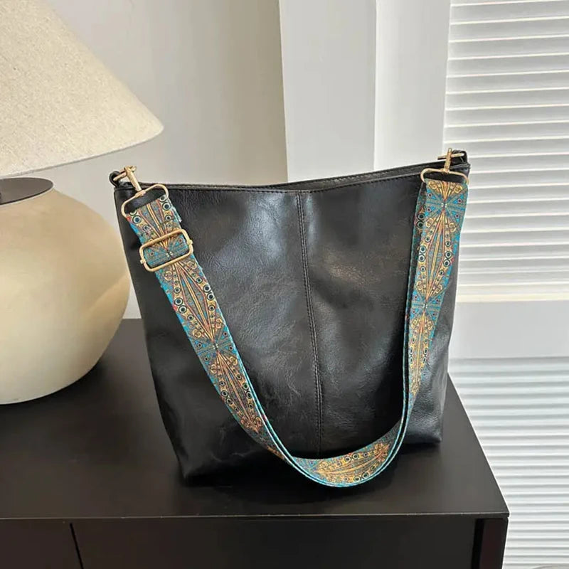 Nuvora Women S Fashionable Solid Color Tote Bag — Nuvora