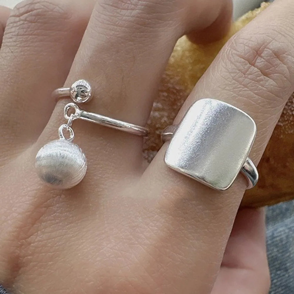 Sterling Silver Rings Couple Minimalist — Swuffy