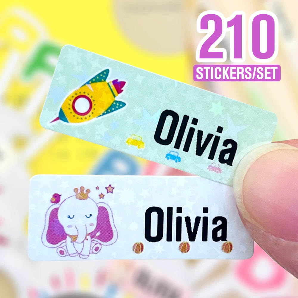 Custom Waterproof Name Tag Sticker — Swuffy