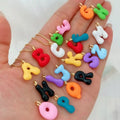 Colored Enamel Alphabet Charm Pendant — Swuffy