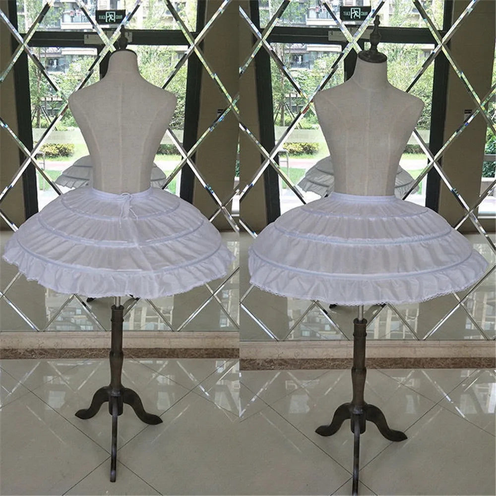 White Hoops Wedding Petticoats Short — Swuffy