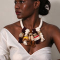 Statement Beads&tassels Necklace Trendy Wedding — Swuffy
