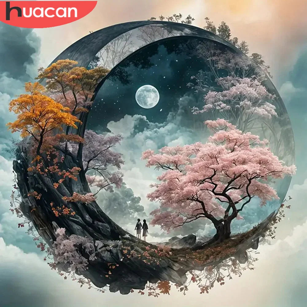 Huacan Collection Diamond Painting Moon — Swuffy