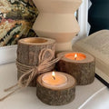 Wood Tea Light Candle Holders — Swuffy