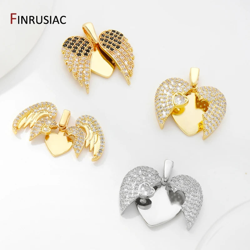 Gold Plated Brass Heart Pendant — Swuffy