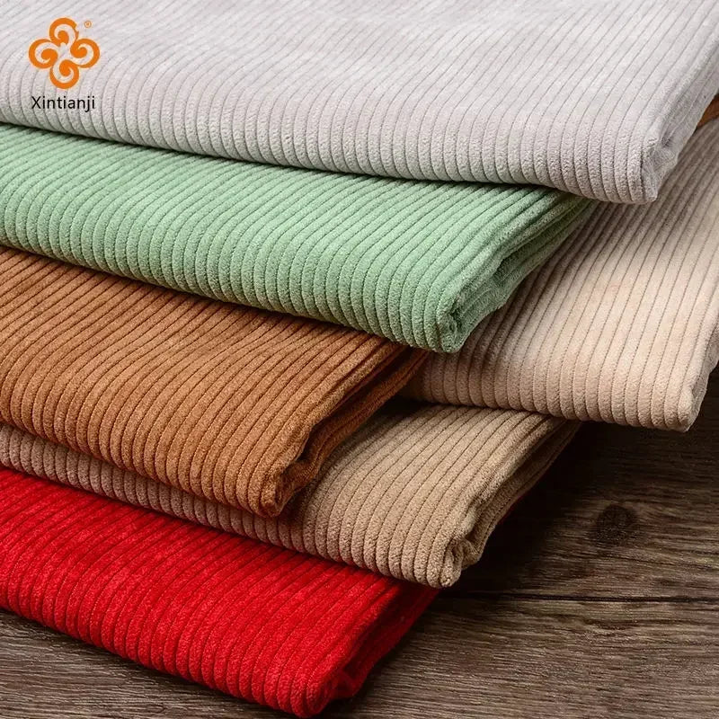 Rib Corduroy Fabric Solid Sewing — Swuffy