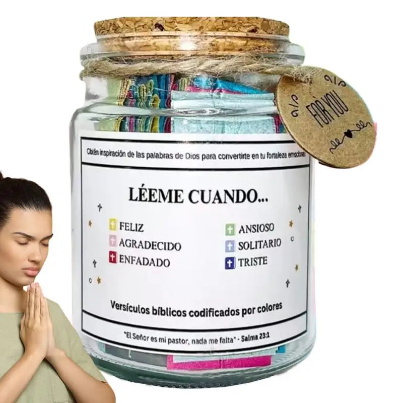 Bible Verse Jar Spanish Scripture — Swuffy