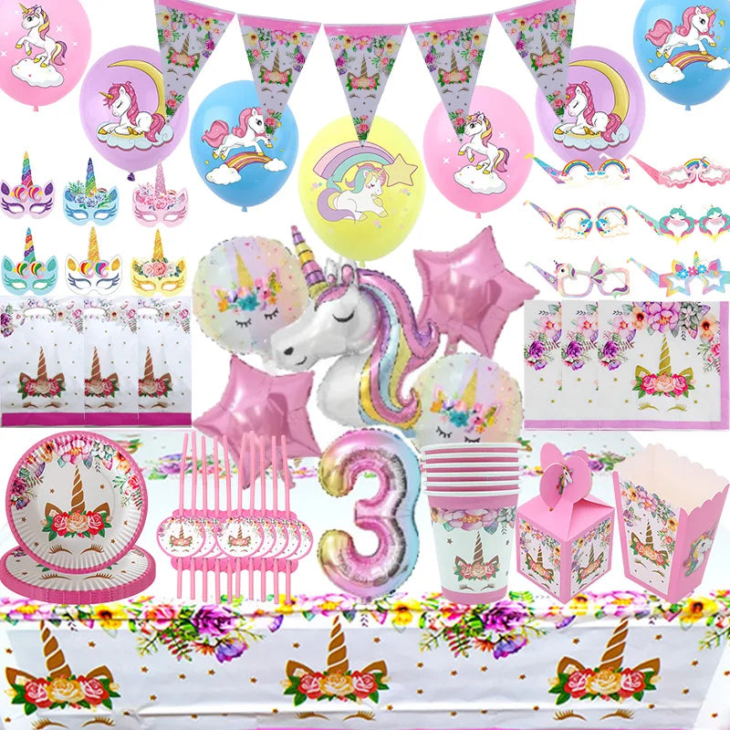 Unicorn Birthday Decoration Face Mask — Swuffy