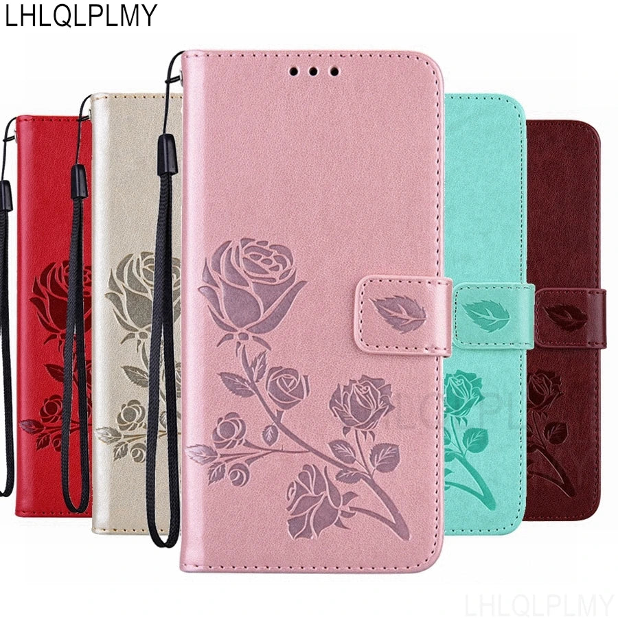 Rose Leather Wallet Flip Case — Swuffy