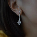 Vintage Dangle Earring Zircon Sterling — Swuffy