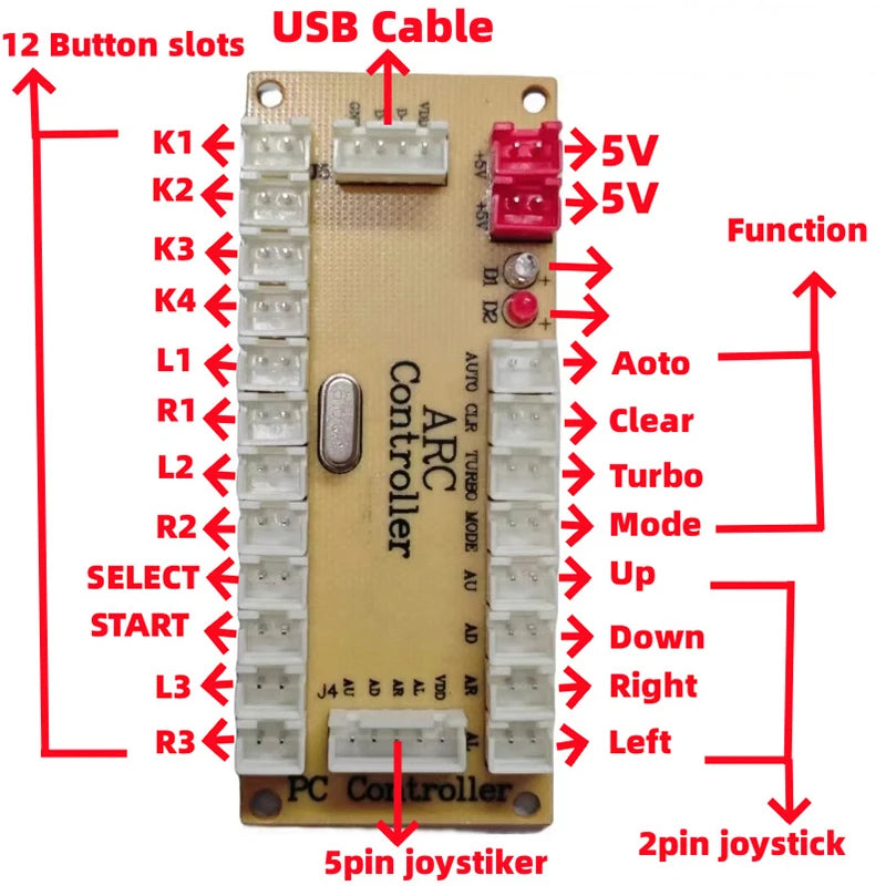 Zero Delay Arcade USB Encoder — Swuffy