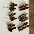 Retro Leopard Print Hairclip Flower — Swuffy