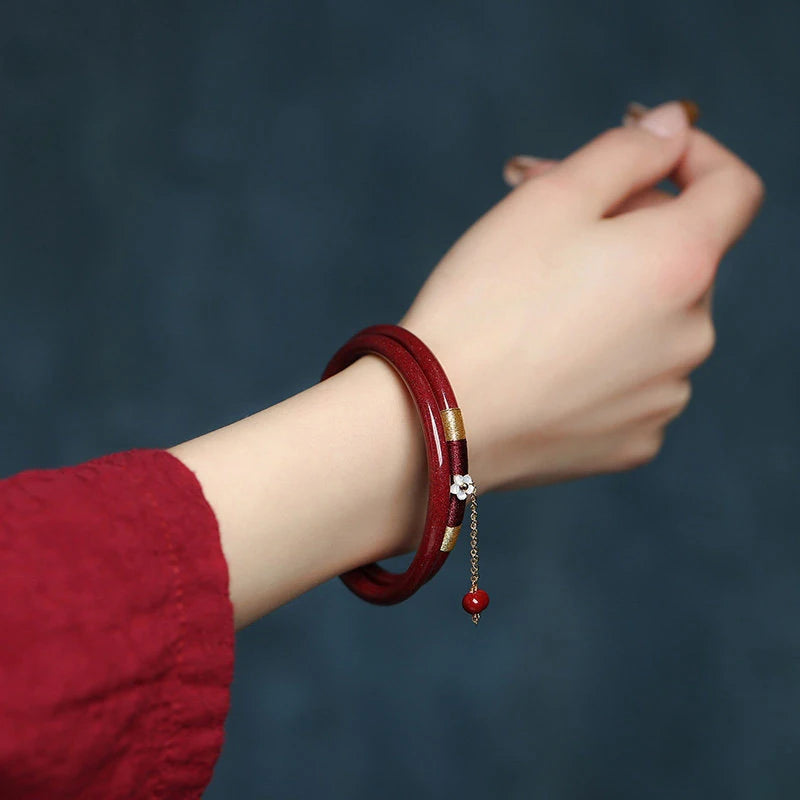Trendy Flower Charm Vermilion Red — Swuffy