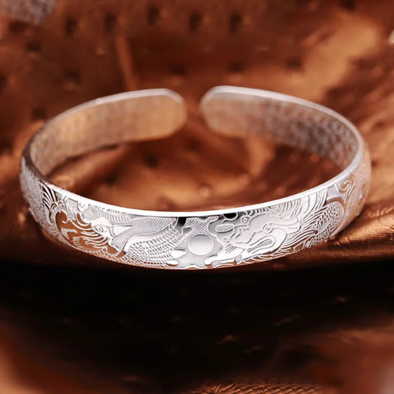 Sterling Silver Loong Phoenix Open — Swuffy