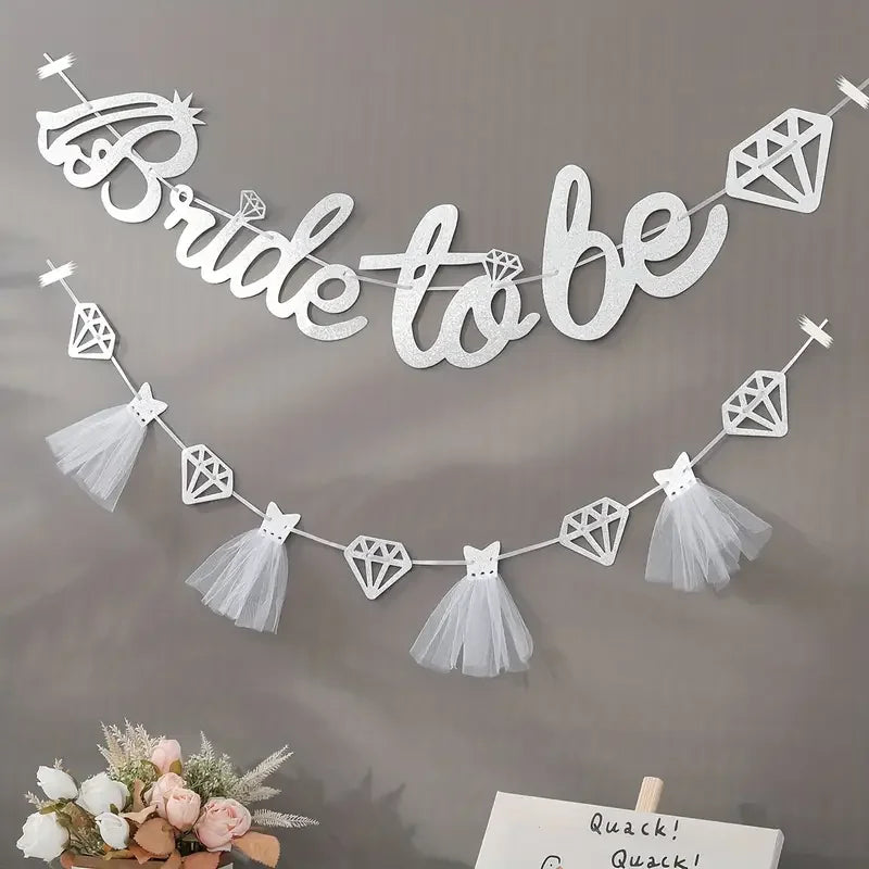 Glitter Bride Be Banner Bridal — Swuffy