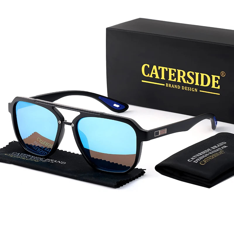 Caterside Polarized Sunglasses Round Flat — Swuffy