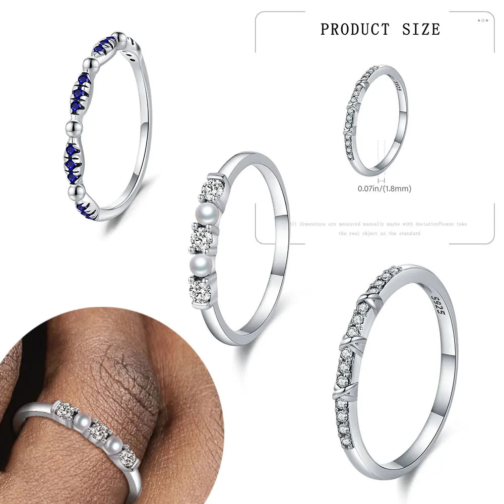 Sterling Silver Romantic Simple Ring — Swuffy