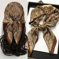 Bohemian Print Brand Silk Square — Swuffy
