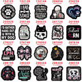 Black Glitter Acrylic Charms Halloween — Swuffy