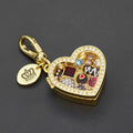 Zircon Heart Chocolate Gift Box Ring — Swuffy