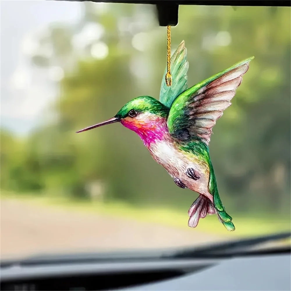Acrylic Flat Hummingbird Hanging Pendant — Swuffy