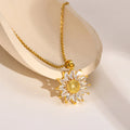 Sunflower Pendant Necklace — Swuffy