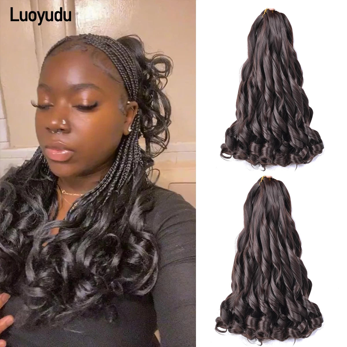 French Curly Braiding Hair Inch — Swuffy