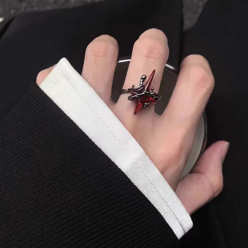 Vintage Red Zircon Cross Open — Swuffy
