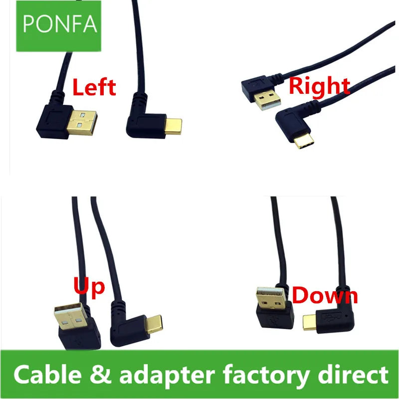 USB Down Left Right Angle — Swuffy
