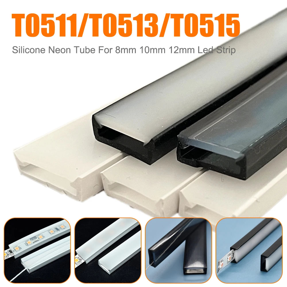 LED Silicone Neon Tube Black — Swuffy