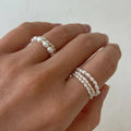 Vlen Freshwater Pearl Rings Stackable — Swuffy