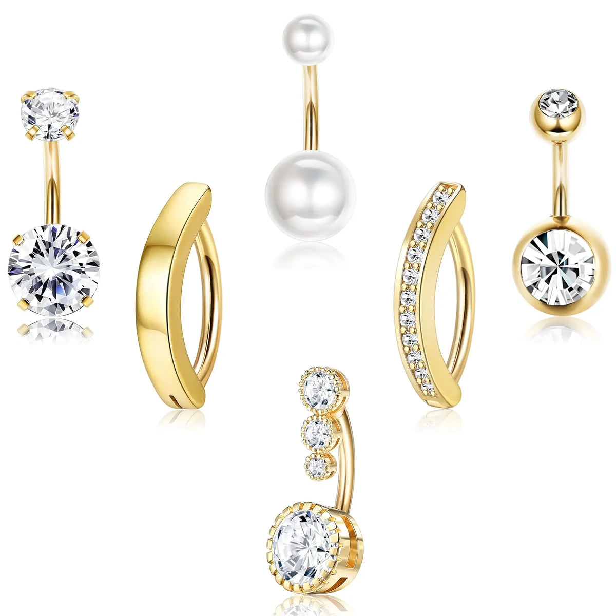 Bobisty Navel Piercings Ring Surgical — Swuffy