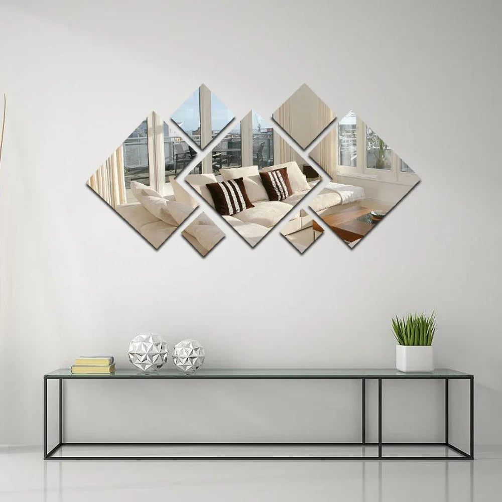 Acrylic Mirror Wall Sticker Bedroom — Swuffy
