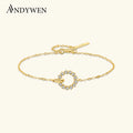 Andywen Sterling Silver Circle Charm — Swuffy