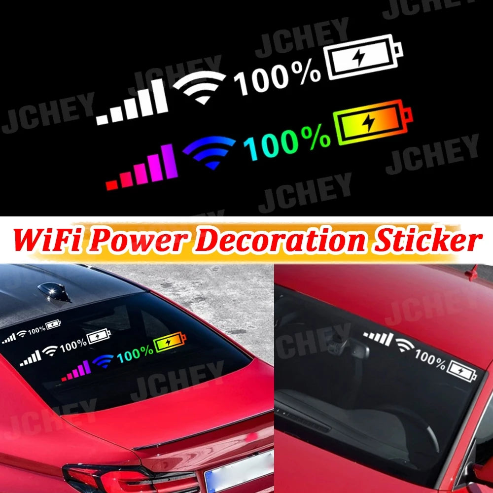 Car Windshield Stickers Signal Wifi — Swuffy