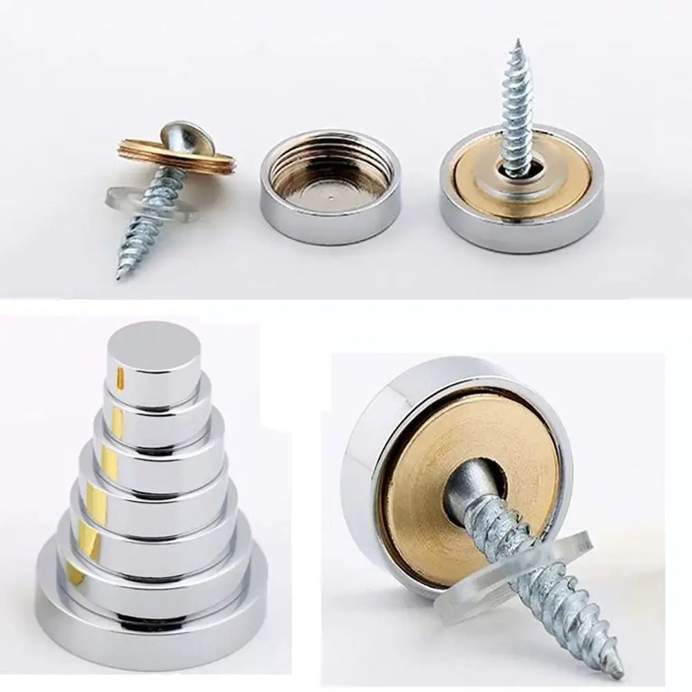 Screws Decorative Cap Flat Mirror — Swuffy