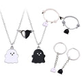 Black White Ghost Friend Necklace — Swuffy
