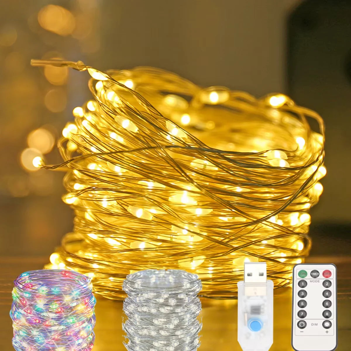 LED String Lights USB Remote — Swuffy